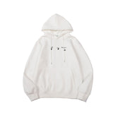 Loose Fleece-Lined  Blue Hedging Sweater hoodie