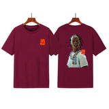 Cactus Jack McDonalds Shirt Rap Print Loose Short Sleeve