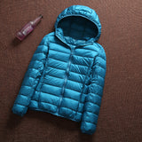 Women Winter Coats Puffer Jacket Down Coat Fall/Winter Lightweight Down Jacket Female Short Hood Winter Clothing Coat