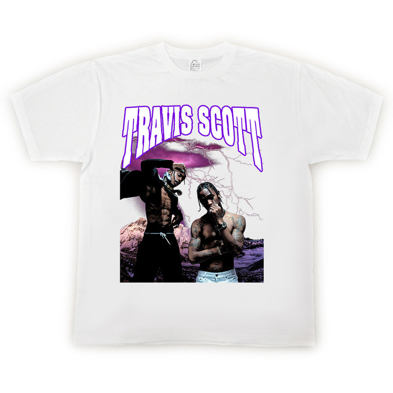 Travis Scott Astroworld Shirt Cotton Short Sleeve T-shirt Printing