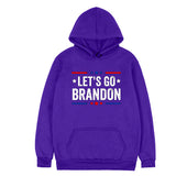 Let'S Go Brandon Hoodie Winter English Letter Printing Fashion Hooded Sweatshirt