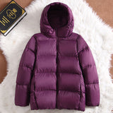 Women Winter Coats Puffer Jacket Down Coat Autumn and Winter Loose Hooded Thin Lightweight Short Type Down Jacket Women's Coat