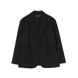 Men's Casual Suit Man Blzer Simple Style Solid Color Suit Coat Men's Dark Series Loose Lapels Casual Small Suit