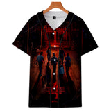 Hellfire Club Shirt Stranger Things Season 4 Hellfire Club Short Sleeve Baseball Uniform