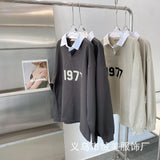 Fear of God Essentials 1977 Rugby Wheat Long-Sleeved Sweater