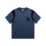 Men T Shitrs Summer T-shirt Fashion Stitching Loose Breathable Short Sleeve