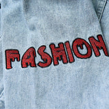 Comic Denim Jacket Men's Denim Jacket Autumn Embroidery