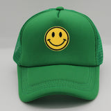 Smiley Face Cap Sponge Smiley Face Simple Casquette