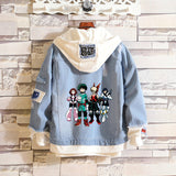 Comic Denim Jacket Anime Clothes Denim Jacket