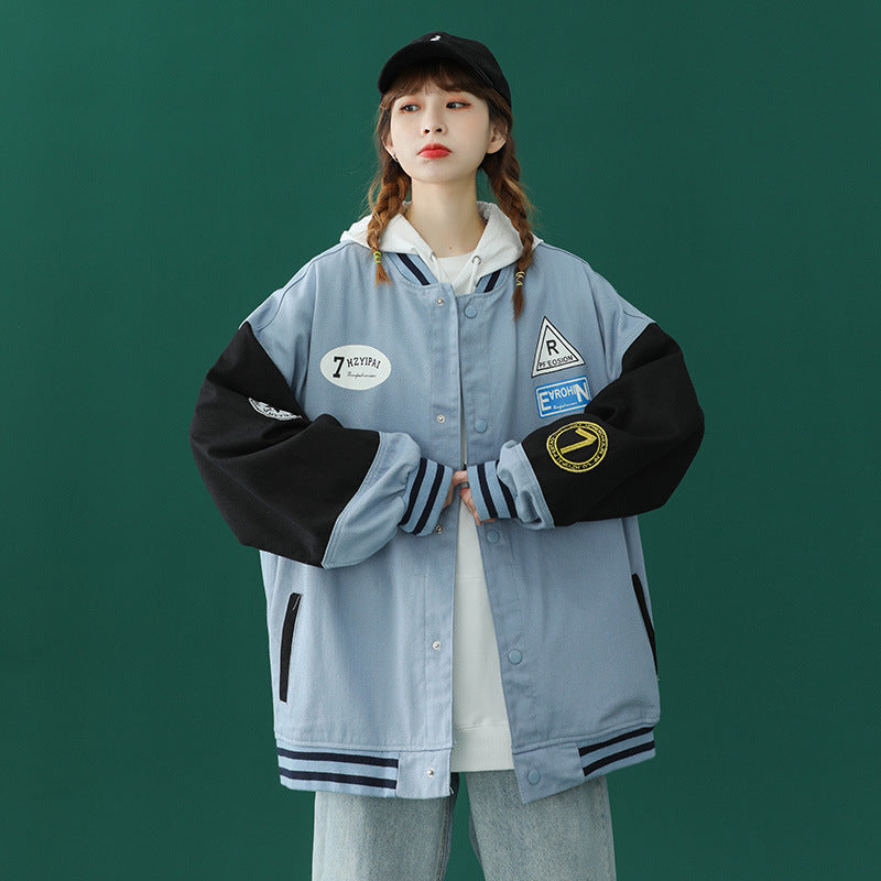 Jock Jacket Men's Coat Autumn Winter Couple Jacket Student Baseball Uniform Autumn Coat Men's Clothing