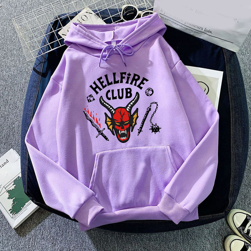 Stranger Things Hellfire Club Hoodie Printed Hoodie Sweater Autumn and Winter
