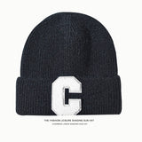 Toboggan Hat Autumn and Winter Solid Color Knitted Hat Solid Color Woolen Hat