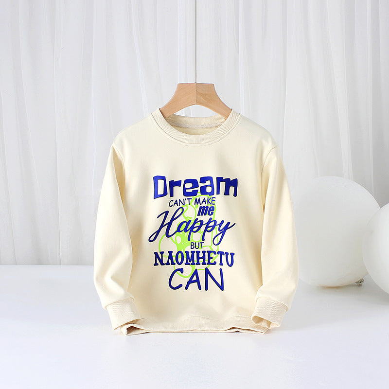 Children Boy Hoodie Spring And Autumn Long-Sleeved Sweater Printed Children 'S Sweater