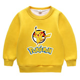 Children Pokemon Pikachu Hoodie Men's and Women's Children & Baby Baby plus Velvet Sweater