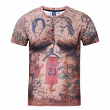 Marvel T Shirt Printed Scale Combat Clothes Marvel T-shirt Men's Short Sleeve Sports
