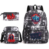 Stranger Things Hellfire Club Backpack Three-Piece Backpack Printed Pattern