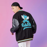 The Bears Varsity Jacket Baseball Uniform Jacket Men's Autumn Loose Bear Embroidery Top Couple Jacket