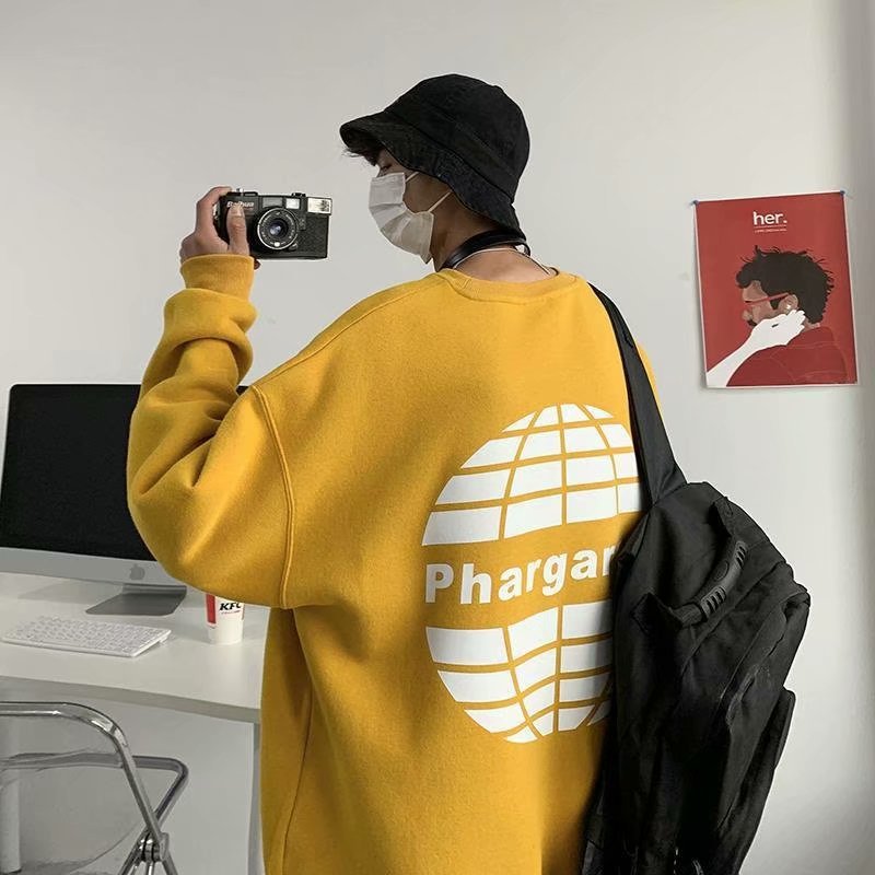 Men Sweatshirts round Neck Sweater Men's and Women's Hip Hop Loose Top