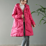 Women Winter Coats Puffer Jacket Down Coat Fall Winter Hooded Down Jacket Female Warm White Duck Down Coat