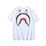 WGM Shirt Short Sleeve Printed round Neck Loose Short Sleeves