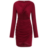 Women's Fall Outfits Autumn Sheath Dress Cropped Dress Women's Short Skirt