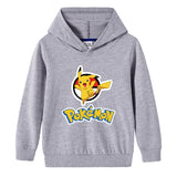 Children Pokemon Pikachu Hoodie Spring and Autumn Boys and Girls Cotton Hooded Sweater