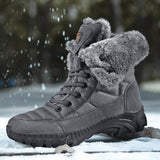 Men's Boots Winter Fleece-Lined Warm Outdoor Mountaineering Men
