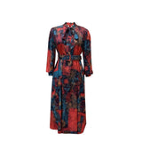 Nina Parker plus Size Dresses Long Sleeve High Waist plus Size Banquet Dress