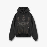 Present Thoroughbred Doberman Dog Print Hoodie Vintage Distressed Printed Hoodie Sweater for Men and Women