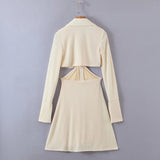 Women Fall Outfits Autumn Sexy Waist-Baring Dress Single Breasted Slim Fit Skirt