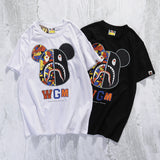 WGM Shirt Short-Sleeved T-shirt Men's Printed Loose Bottoming Shirt
