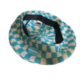 Check Beret Hat Knitted Thin Spring and Summer Leisure