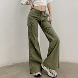 Julia Fox Low Rise Trousers Women's Spring Fashion Casual