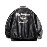 Alaska Varsity Jacket Spring Retro Patchwork Letter Embroidered Coat