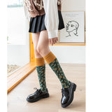 Winter Thick Knit Thigh High Socks Long Stockings Boot Calf Socks JK Cotton Socks Autumn and Winter