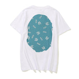 Shark Print T Shirt Cartoon Anime Loose Teen Summer Casual T-Shirt