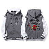 Stranger Things Hellfire Club Hoodie Stranger Things 4 Men's and Women's Baseball Uniform Autumn and Winter