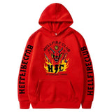 Stranger Things Hellfire Club Hoodie Print Pattern Hoodie Fleece-Lined