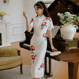 Women Cottagecore Dress Vintage Women'S Cheongsam Women'S Long Dress