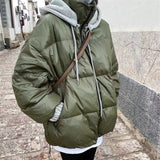 Women Winter Coats Puffer Jacket Down Coat Loose Casual White Duck Down Jacket Coat