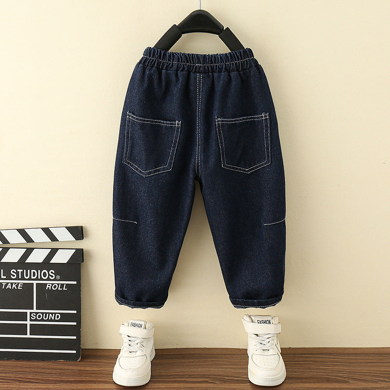 Toddler Boys Pants Boys' Spring and Autumn Casual Jeans