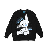 Mens Fall Outfits Cartoon Couple Sweater Loose Casual Autumn and Winter Long Sleeve Sweater