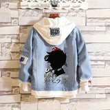 Comic Denim Jacket Clothes Men's and Women's Spring Denim Jacket