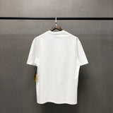 Drew House Pencil Hand-Painted Pattern Smiley Face Short Sleeve Couple Loose Hip Hop Cotton T-shirt Men