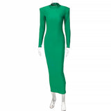 Victoria Beckham Dresses Summer Fashion round Neck Solid Color Slim Fit