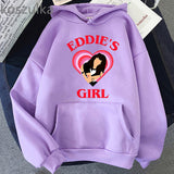 Stranger Things Hoodie Stranger Things 4 Peripheral Printed Hoodie Brushed Hoody Female