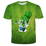 Homer Simpson Shirt Summer Print Short Sleeve Loose T-shirt