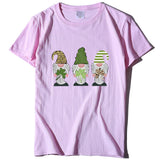 Saint Patrick's Day Closing Clover Leopard Print T-shirt