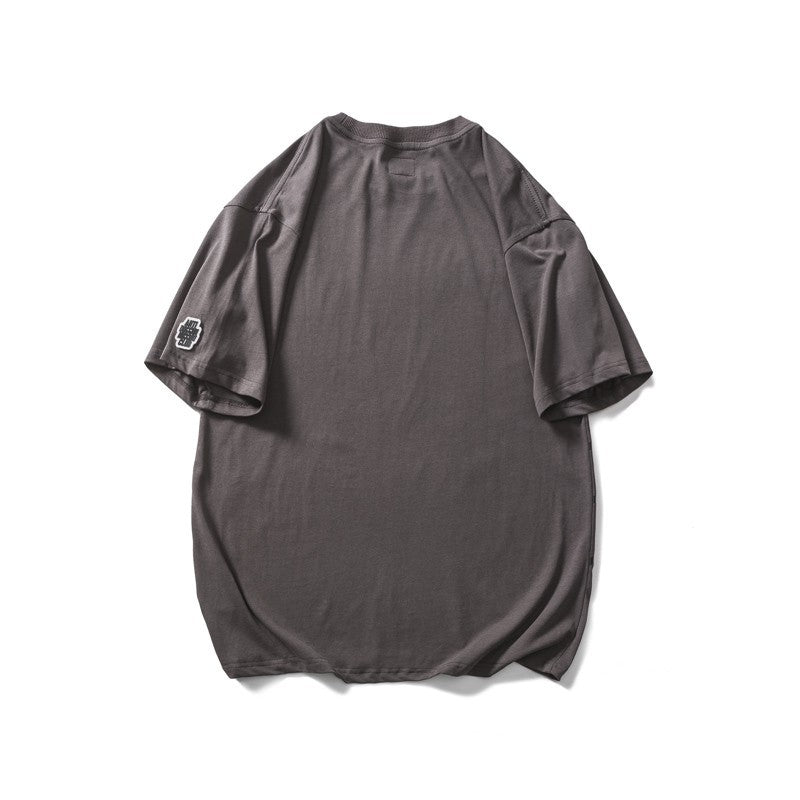 Bugs Bunny Shirt Loose Casual Cartoon Gray Clothing for Men