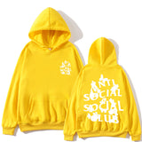 Anti Social Club Hoodie Printed Hoodie Fashion